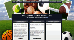 Desktop Screenshot of collegiatesportstrav.com